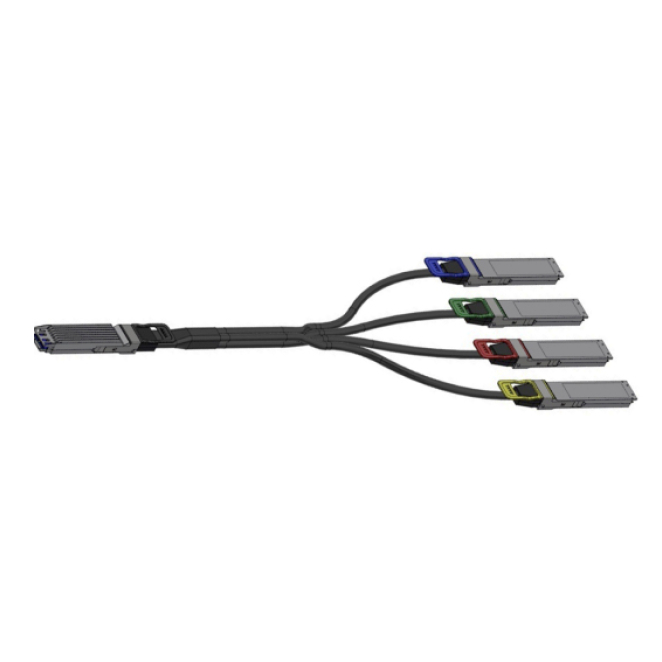 Nvidia Cable de Fibra Óptica InfiniBand 5 m OSFP 4xOSFP Negro Cable de fibra óptica Nvidia MCA7J70-N005 con conector InfiniBand OSFP a 4xOSFP de 5 metros, SKU 980-9I50E-00N005
