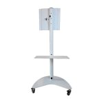 OMB Gyro Trolley 165,1 cm (65 pulgadas) en color blanco, ideal para monitores grandes, SKU 17122