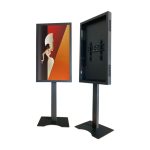 Soporte de monitor OMB Window Stand de 165,1 cm (65 pulgadas) en color negro, SKU 9231, ideal para monitores grandes