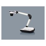 Imagen de la cámara de documentos Optoma de 8MP, color negro y blanco, con zoom 136x, sensor CMOS de 25.4 / 3.2 mm y conectividad USB 2.0. SKU DC556