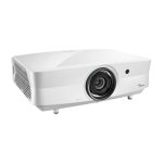 Optoma UHZ65LV videoproyector de alcance estándar con 5000 lúmenes ANSI, DMD 3D, resolución UHD 4K (3840x2160) en color blanco. SKU: E1P0A3LWE1Z1