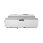 Proyector Optoma W340UST Blanco de alcance ultracorto con 4000 lúmenes ANSI, DLP, resolución WXGA 1280x800 y soporte 3D. SKU E1P1A1FWE1Z2.