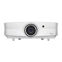 Proyector blanco Optoma ZK507-W con 5000 lúmenes ANSI, tecnología DLP, resolución UHD 4K 3840x2160 y soporte 3D, SKU E1P1A3LWE1Z1