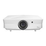 Proyector blanco Optoma ZK507-W con 5000 lúmenes ANSI, tecnología DLP, resolución UHD 4K 3840x2160 y soporte 3D, SKU E1P1A3LWE1Z1