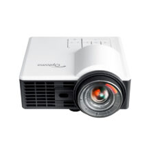 Optoma ML1050ST+ proyector de corto alcance en color negro y blanco, con 1000 lúmenes ANSI y resolución WXGA 1280x800, SKU E1P2A2F6E1Z1