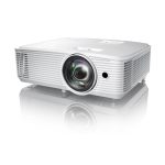Proyector Optoma W309ST con 3800 lúmenes ANSI, resolución WXGA (1280x800) y soporte 3D, SKU E9PD7DR01EZ1, color blanco