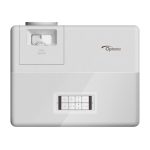 Proyector Optoma ZH507+ de alcance estándar con 5500 lúmenes ANSI, tecnología DLP, resolución 1080p (1920x1080) y capacidad 3D, SKU E9PD7K502EZ1