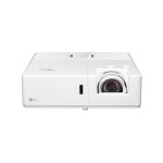 Proyector Optoma ZK708T de alcance estándar con 7000 lúmenes ANSI, tecnología DLP, resolución UHD 4K (3840x2160) y capacidad 3D, modelo en color blanco, SKU E9PD7L112EZ1