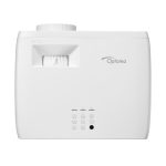 Proyector Optoma ZH450 de alcance estándar, 4500 lúmenes ANSI, tecnología DLP 1080p (1920x1080) y capacidad 3D en color blanco. SKU: E9PD7L321EZ1