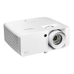 Imagen del proyector Optoma ZK450 con resolución UHD 4K (3840x2160), 4200 lúmenes ANSI, tecnología DLP y compatibilidad 3D. SKU E9PD7LD01EZ1