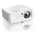 Proyector blanco de corto alcance Optoma UHZ35ST con 3500 lúmenes ANSI, tecnología DLP y resolución UHD 4K (3840x2160), SKU E9PD7LD11EZ2