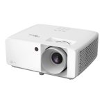 Proyector Optoma ZH520 blanco con 5500 lúmenes ANSI, resolución 1080p (1920x1080), tecnología DLP 3D. SKU E9PD7M201EZ1