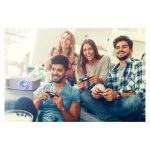 Proyector Optoma UHD35X de color blanco con resolución 4K UHD (3840x2160), tecnología DLP, 3600 lúmenes ANSI, capacidad 3D, SKU E9PV7GL06EZ1