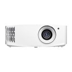 Proyector Optoma UHD35X de color blanco con resolución 4K UHD (3840x2160), tecnología DLP, 3600 lúmenes ANSI, capacidad 3D, SKU E9PV7GL06EZ1