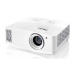 El proyector Optoma UHD38x es un dispositivo 4K (4096x2400) con tecnología DLP, ofrece 4000 lúmenes ANSI, compatible con 3D y es de color blanco. SKU: E9PV7GL06EZ3