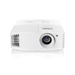 Optoma 4K400X Proyector de alcance estándar con 4000 lúmenes ANSI, resolución UHD 4K (3840x2160) y 3D, color blanco. SKU: E9PV7GL06EZ6