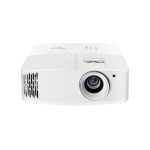 Optoma 4K400X Proyector de alcance estándar con 4000 lúmenes ANSI, resolución UHD 4K (3840x2160) y 3D, color blanco. SKU: E9PV7GL06EZ6