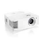 Optoma 4K400X Proyector de alcance estándar con 4000 lúmenes ANSI, resolución UHD 4K (3840x2160) y 3D, color blanco. SKU: E9PV7GL06EZ6