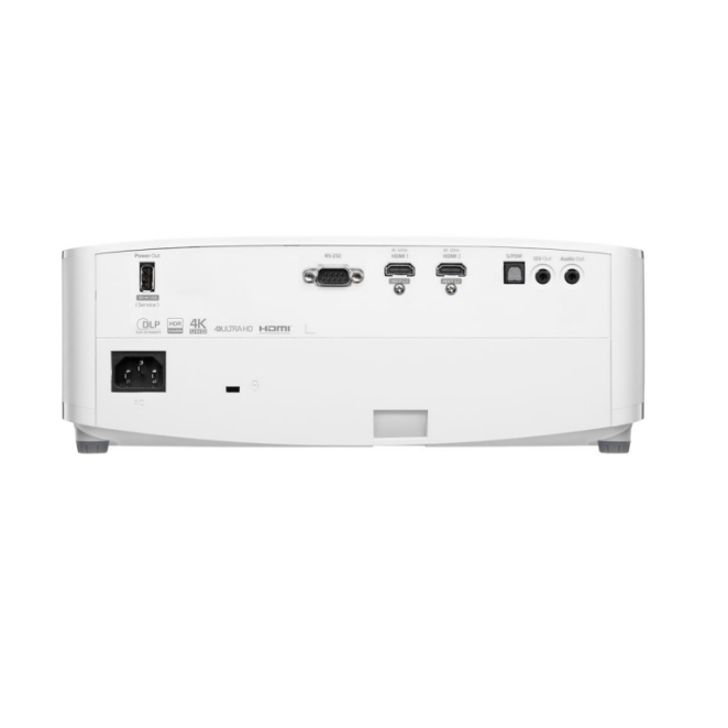 Optoma UHD35STx Proyector de alcance estándar 3600 lúmenes ANSI DLP UHD 4K (3840x2160) 3D Blanco 2 Optoma UHD35STx Proyector mostrado desde distintas perspectivas de uso