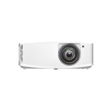 Proyector Optoma 4K400STx de corto alcance con 4000 lúmenes ANSI, resolución UHD 4K (3840x2160), tecnología DLP y compatible con 3D. SKU: E9PV7KJ01EZ2.