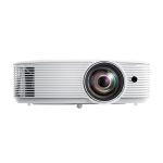 Optoma H117ST Proyector DLP de corto alcance con 3800 lúmenes ANSI, resolución WXGA (1280x800), soporte 3D, color blanco. SKU: E9PX7DR01EZ1