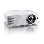 Optoma H117ST Proyector DLP de corto alcance con 3800 lúmenes ANSI, resolución WXGA (1280x800), soporte 3D, color blanco. SKU: E9PX7DR01EZ1