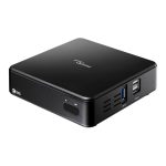Imagen del Mini PC Optoma OCH100 en color negro, modelo ligero de 940 gramos, SKU H1AX00000270