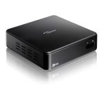 Imagen del Mini PC Optoma OCH100 en color negro, modelo ligero de 940 gramos, SKU H1AX00000270