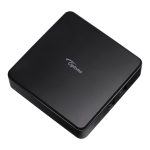 Imagen del Mini PC Optoma OCH100 en color negro, modelo ligero de 940 gramos, SKU H1AX00000270