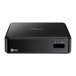 Imagen del Mini PC Optoma OCH100 en color negro, modelo ligero de 940 gramos, SKU H1AX00000270
