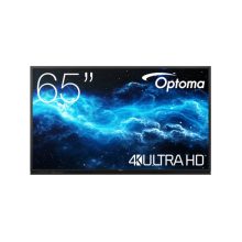Imagen del Optoma 3652RK, un panel plano interactivo de 165.1 cm (65 pulgadas) con pantalla táctil, resolución 4K Ultra HD, Wifi, 400 cd/m² de brillo y sistema operativo Android 11. SKU: H1F0H03BW101.