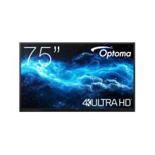 Optoma 3752RK Panel plano interactivo de 75 pulgadas con resolución 4K Ultra HD, pantalla táctil, Wifi, 400 cd/m² de brillo y procesador incorporado con Android 11. SKU: H1F0H04BW101