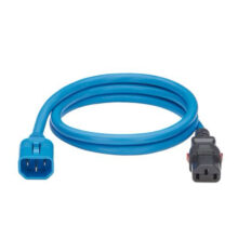 Panduit LPCA08X cable de transmisión azul, 1.2 metros de largo, conector C14 acoplador a conector C13 acoplador