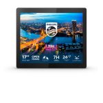 Pantalla táctil LED negra de 17 pulgadas Philips B Line con resolución 1280 x 1024 y SKU 172B1TFL/00