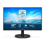 Pantalla para PC Philips V Line 222V8LA/00 de 54.6 cm (21.5 pulgadas) con resolución 1920 x 1080 Pixeles en Full HD, color negro