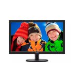 Monitor LCD Philips V Line con SmartControl Lite, modelo 223V5LHSB2/00, ideal para trabajo y entretenimiento.