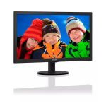 Monitor LCD Philips V Line con SmartControl Lite, modelo 223V5LHSB2/00, ideal para trabajo y entretenimiento.