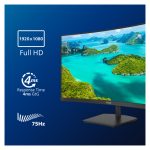 Philips E Line 241E1SCA/00 pantalla curva para PC de 23.6 pulgadas, resolución 1920 x 1080 píxeles, Full HD, color negro