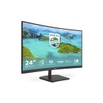 Philips E Line 241E1SCA/00 pantalla curva para PC de 23.6 pulgadas, resolución 1920 x 1080 píxeles, Full HD, color negro