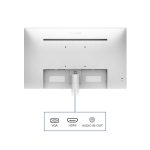 Monitor Philips V Line 241V8AW/00 de 23.8 pulgadas, resolución 1920 x 1080 Pixeles, Full HD LCD en color blanco. SKU: 241V8AW/00.