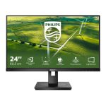 Philips 242B1G/00 LED display de 60,5 cm (23.8 pulgadas) con resolución 1920 x 1080 Pixeles Full HD en color negro, ideal para trabajos de oficina y entretenimiento.