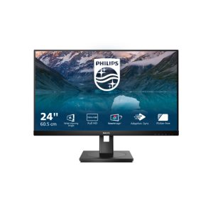 Monitor Philips S Line 242S9JML/00 de 24 pulgadas con resolución Full HD 1920 x 1080 pixeles en color negro