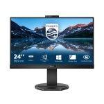 Monitor LED Philips B Line de 23.8 pulgadas con resolución 1920 x 1080 Pixeles, Full HD, modelo 243B9H/00, color negro