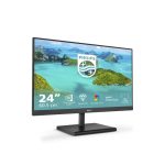Monitor Philips E Line 245E1S/00 de 23.8 pulgadas con resolución 2K Ultra HD, SKU 245E1S/00, pantalla LED negra, ideal para trabajar y jugar.