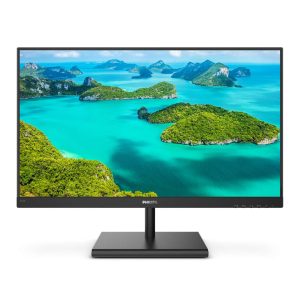 Monitor Philips E Line 245E1S/00 de 23.8 pulgadas con resolución 2K Ultra HD, SKU 245E1S/00, pantalla LED negra, ideal para trabajar y jugar.