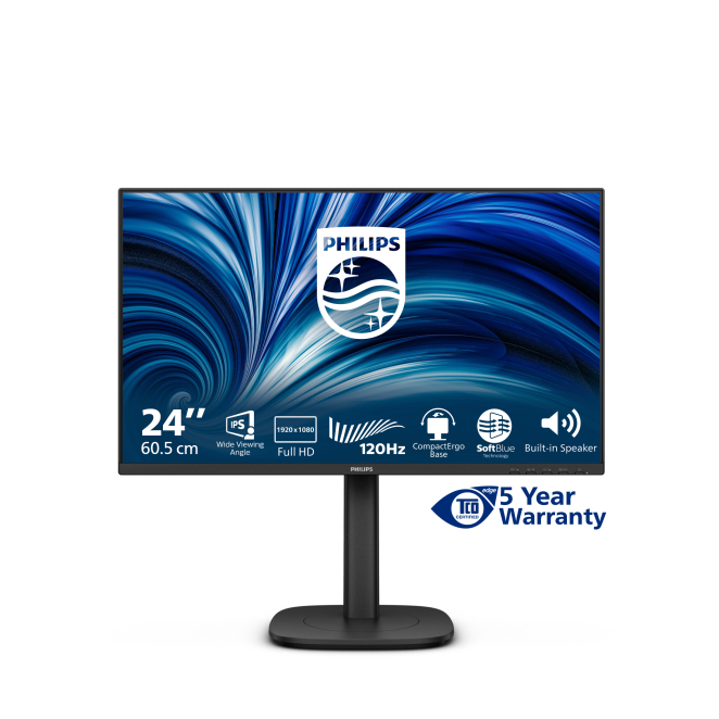 Philips 3000 series 24B2N3200J/00 pantalla para PC 60,5 cm (23.8″) 1920 x 1080 Pixeles Full HD LCD Negro 1 philips 24b2n3200j 00 3