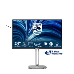 Monitor para PC Philips Serie 4000 de 24 pulgadas con resolución Full HD, modelo 24B2N4200/00, color gris