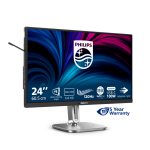 Philips 4000 series 24B2U4301/00, pantalla para PC de 24 pulgadas, resolución 1920 x 1080 pixeles, Full HD, LCD, color gris, SKU 24B2U4301/00