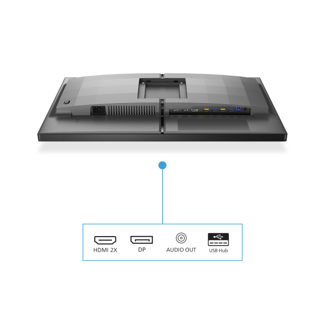 Philips Evnia 5000 25M2N5200U/00 pantalla para PC 62,2 cm (24.5″) 1920 x 1080 Pixeles Full HD LCD Gris 4 Philips Evnia 5000 monitor ajustable y cómodo