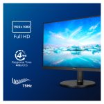 Philips V Line 271V8LA/00 LED display de 68,6 cm (27 pulgadas) con resolución 1920 x 1080 pixeles en Full HD, color negro